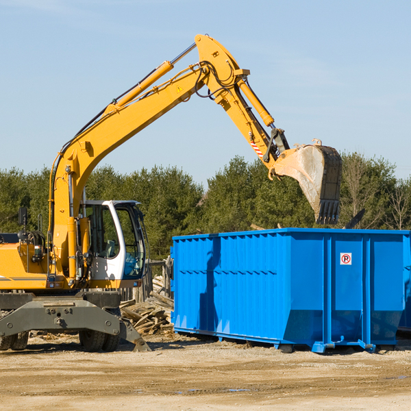 are there any restrictions on where a residential dumpster can be placed in Wightmans Grove OH